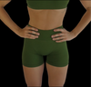 Army Green Scrunch Shorts